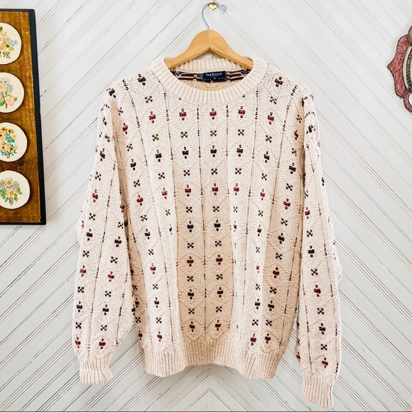 Van Heusen Other - Vintage Extra Chunky Knit Cream Sweater USA Made